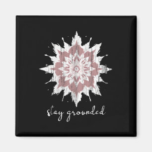 Esoteric Meditation Lotus Flower Stay Grounded Yog Magnet