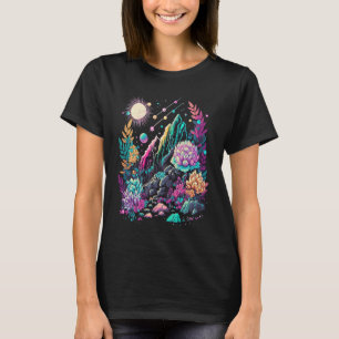 Esoteric Nature Crystals Cute Illustration T-Shirt
