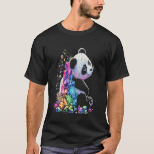 Esoteric Panda Crystals Cute Illustration 3 T-Shirt