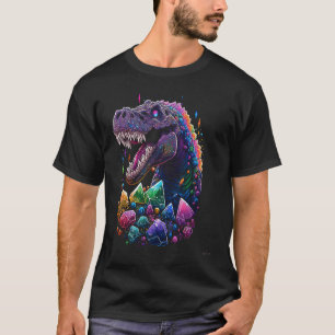 Esoteric Rex Trex Crystals Cute Illustration  1 T-Shirt