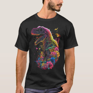 Esoteric Rex Trex Crystals Cute Illustration  4 T-Shirt