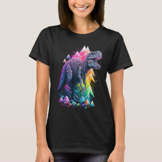 Esoteric Rex Trex Crystals Cute Illustration  6 T-Shirt