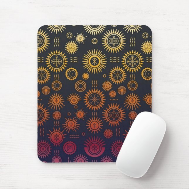Esoteric Solar Cycle  Mouse Pad (With Mouse)