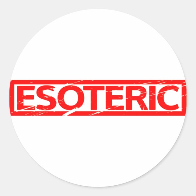 Esoteric Stamp Classic Round Sticker (Front)