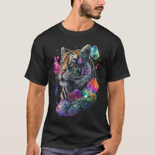 Esoteric Tiger Crystals Cute Illustration 6 T-Shirt