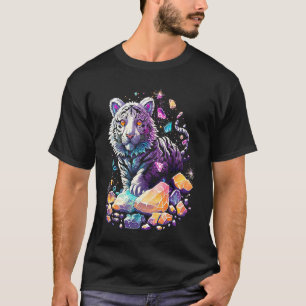 Esoteric Tiger Crystals Cute Illustration 7 T-Shirt