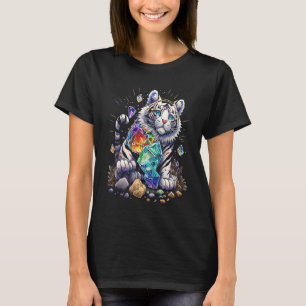 Esoteric Tiger Crystals Cute Illustration 8 T-Shirt