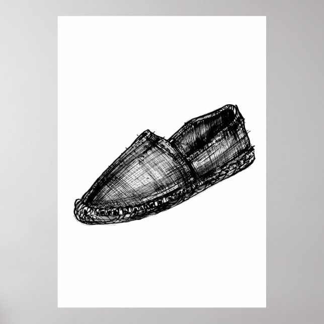 Espadrille Ink Sketch Poster (Front)