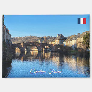 Espalion city in volcanic region of France Magnet