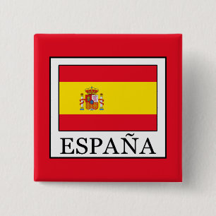 España 15 Cm Square Badge