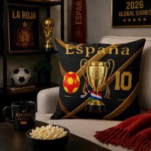 España 2026 Global Games: Gold Ribbon Premium 10 Cushion