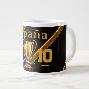 España 2026 Global Games: Gold Ribbon Premium 10 Large Coffee Mug