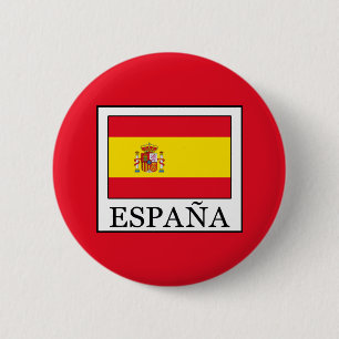 España 6 Cm Round Badge