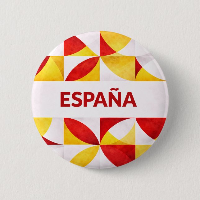 España 6 Cm Round Badge (Front)