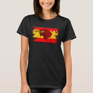 Espana Bull Fight for Taurus and Spain Flag T-Shirt