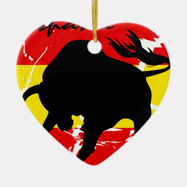 Espana Ceramic Tree Decoration (Front)