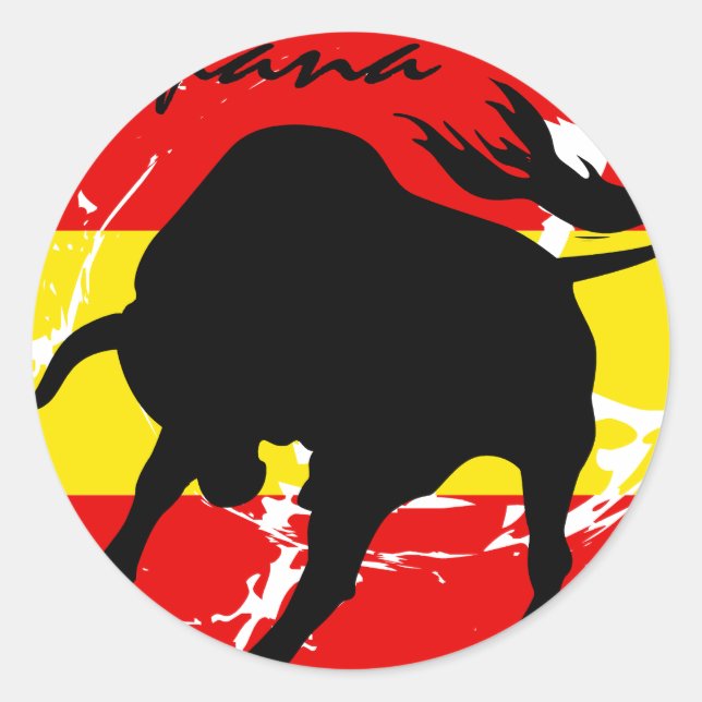 Espana Classic Round Sticker (Front)