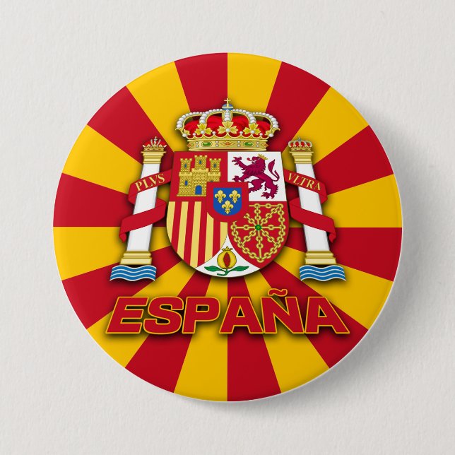 Espana Coat of Arms 7.5 Cm Round Badge (Front)