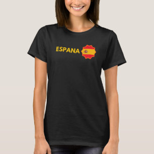 Espana Flag Vintage Spain Flag Spain Training Foot T-Shirt