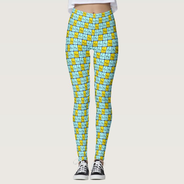 Espana patriotic periodic table word leggings (2) (Front)