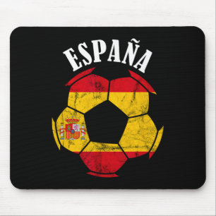 Espana Spain Flag Spain Soccer Player Spanish Prid Mouse Pad
