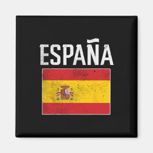 Espana Spain Flag Spanish Soccer Men Women Kids Bo Magnet