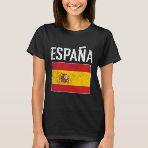 Espana Spain Flag Spanish Soccer Men Women Kids Bo T-Shirt