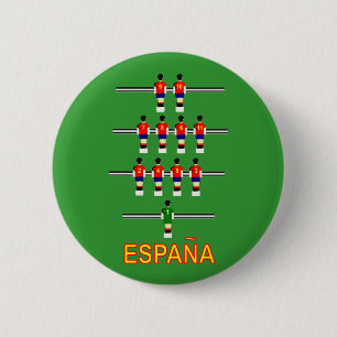Espana Spain Retro 74 Table Football Foosball 6 Cm Round Badge