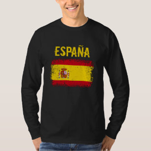 España Spain Spanish Grunge Flag T-Shirt