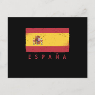 España Spanish Flag Spain Vintage Gift Football Postcard