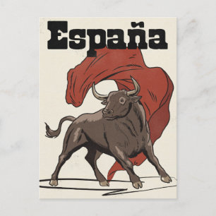 España Travel poster Announcement Postcard