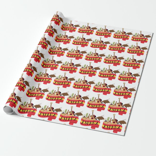 Espana Wrapping Paper (Unrolled)