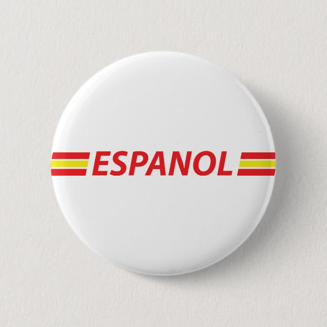 espanol icon 6 cm round badge (Front)