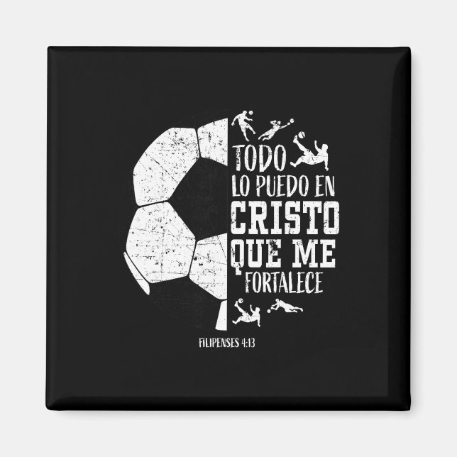 Español Spanish Christian Soccer Fútbol Filipenses Magnet (Front)