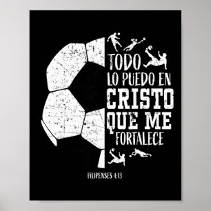 Español Spanish Christian Soccer Fútbol Filipenses Poster