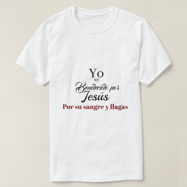 Espanol Texto Biblico Isaias 53 T-Shirt (Design Front)