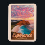 Esperance Australia Illustration Travel Art Retro Magnet<br><div class="desc">Esperance retro vector travel design.  Its beaches include calm Blue Haven,  and West Beach,  with its surf breaks.</div>