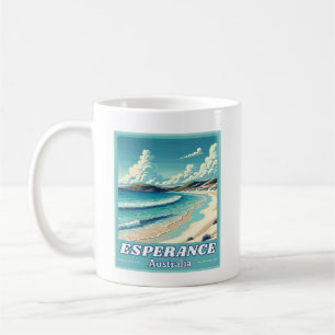 Esperance in Western Australia Retro Skyline Coffee Mug