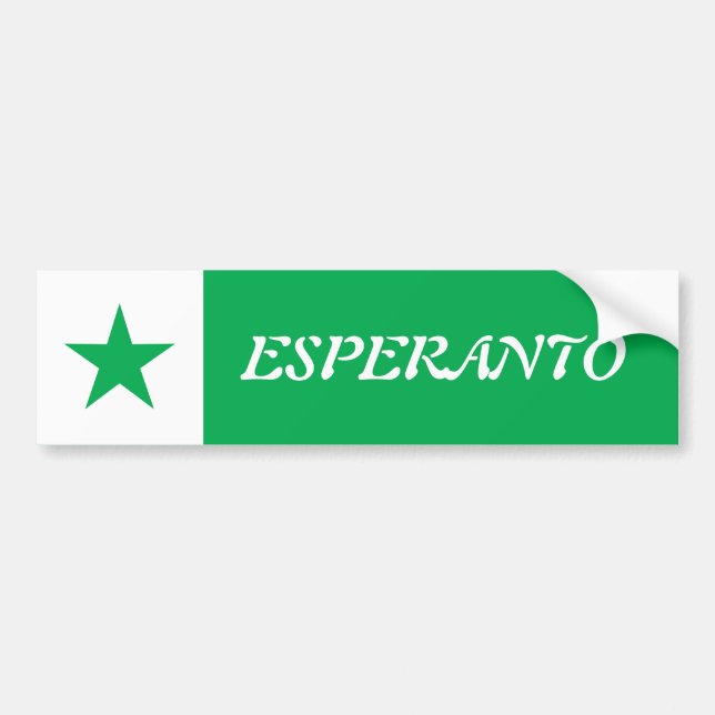 Esperanto, Bumper Sticker (Front)