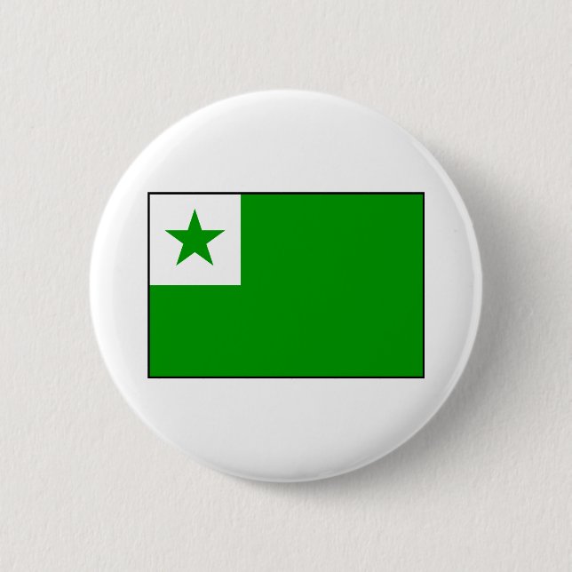Esperanto – Esperantist Flag 6 Cm Round Badge (Front)