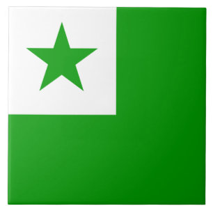 Esperanto Flag Ceramic Tile