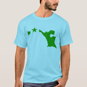 Esperanto flag map T-Shirt