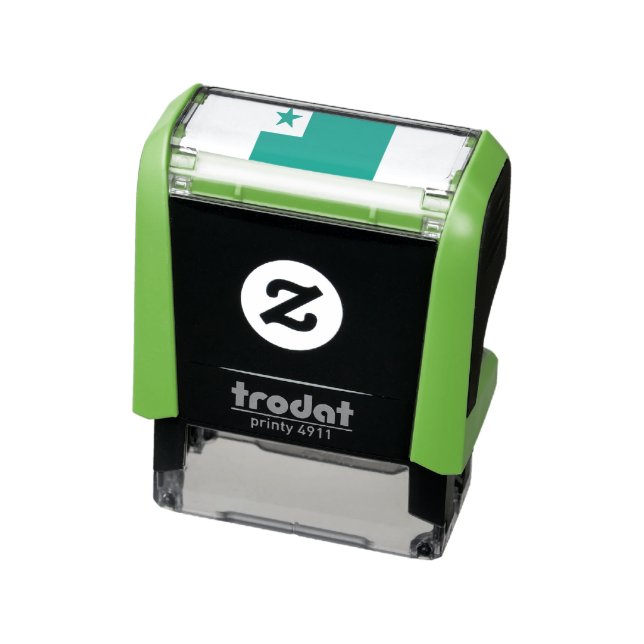 Esperanto flag, self-inking stamp (Product)
