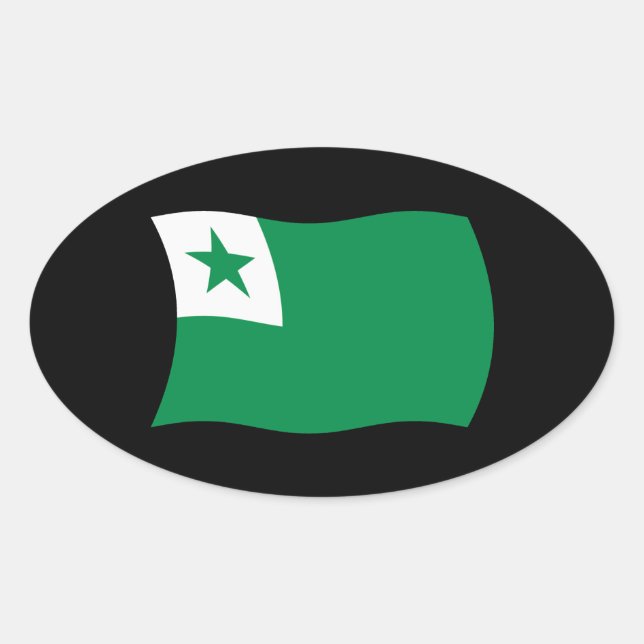 Esperanto Flag Sticker (Front)
