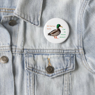 Esperanto: Mi fartas bone, ĉar mi havas anason. 6 Cm Round Badge