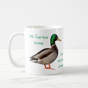 Esperanto: Mi fartas bone, ĉar mi havas anason. Coffee Mug