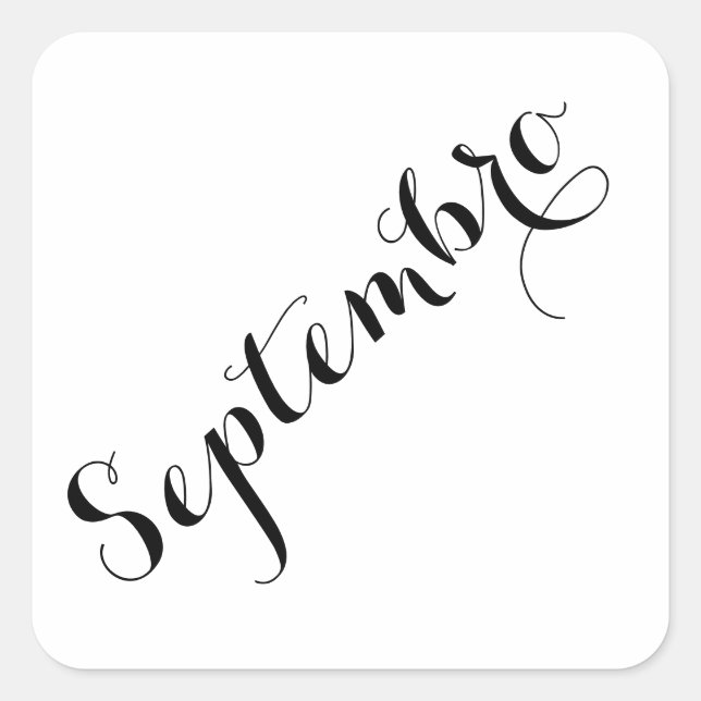 Esperanto Month Stickers - Septembro (September) (Front)