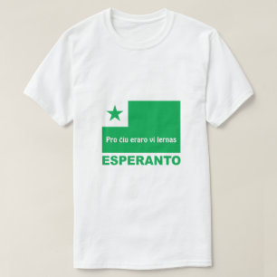Esperanto / "Pro ĉiu eraro vi lernas", T-Shirt