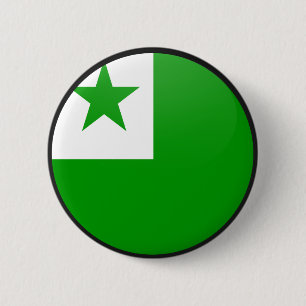 Esperanto quality Flag Circle 6 Cm Round Badge