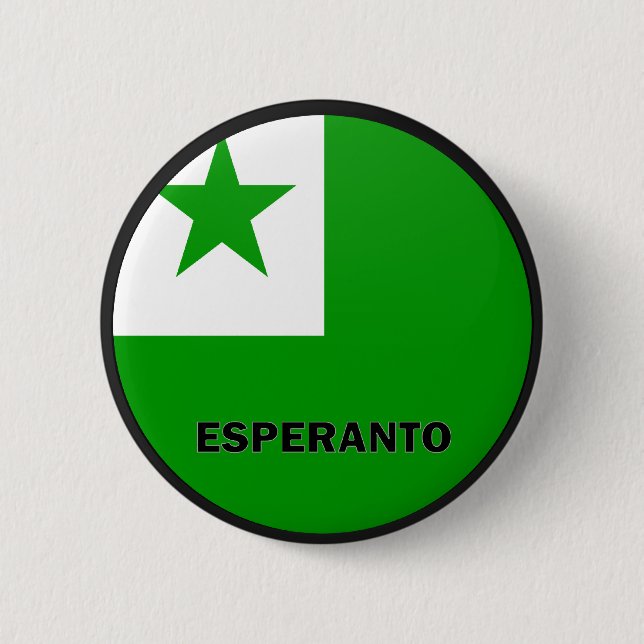 Esperanto Roundel quality Flag 6 Cm Round Badge (Front)